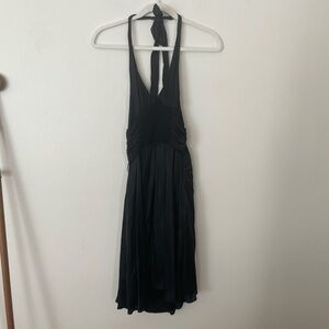 Silk little black dress halter neck Susana Monaco
